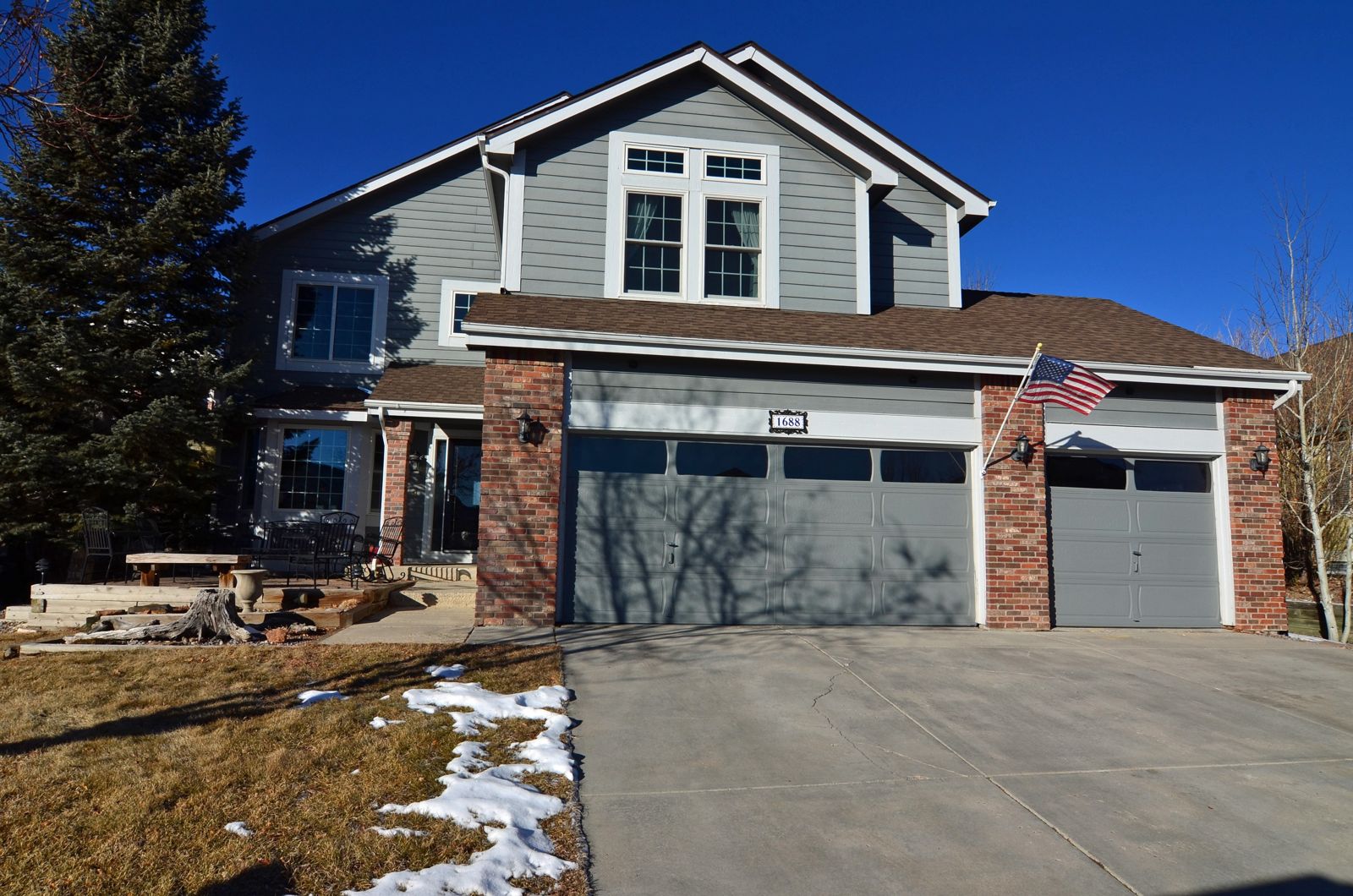 Two-story home in the Red Hawk neighborhood of Castle Rock, CO